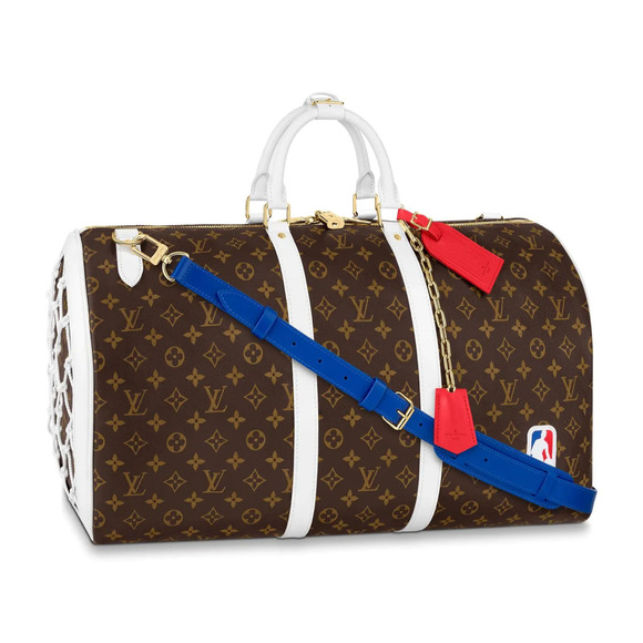 Louis Vuitton Keepall Bandouliere 55 NBA LV Brown Basketball Weekend Travel Bag - Picture 1 of 11